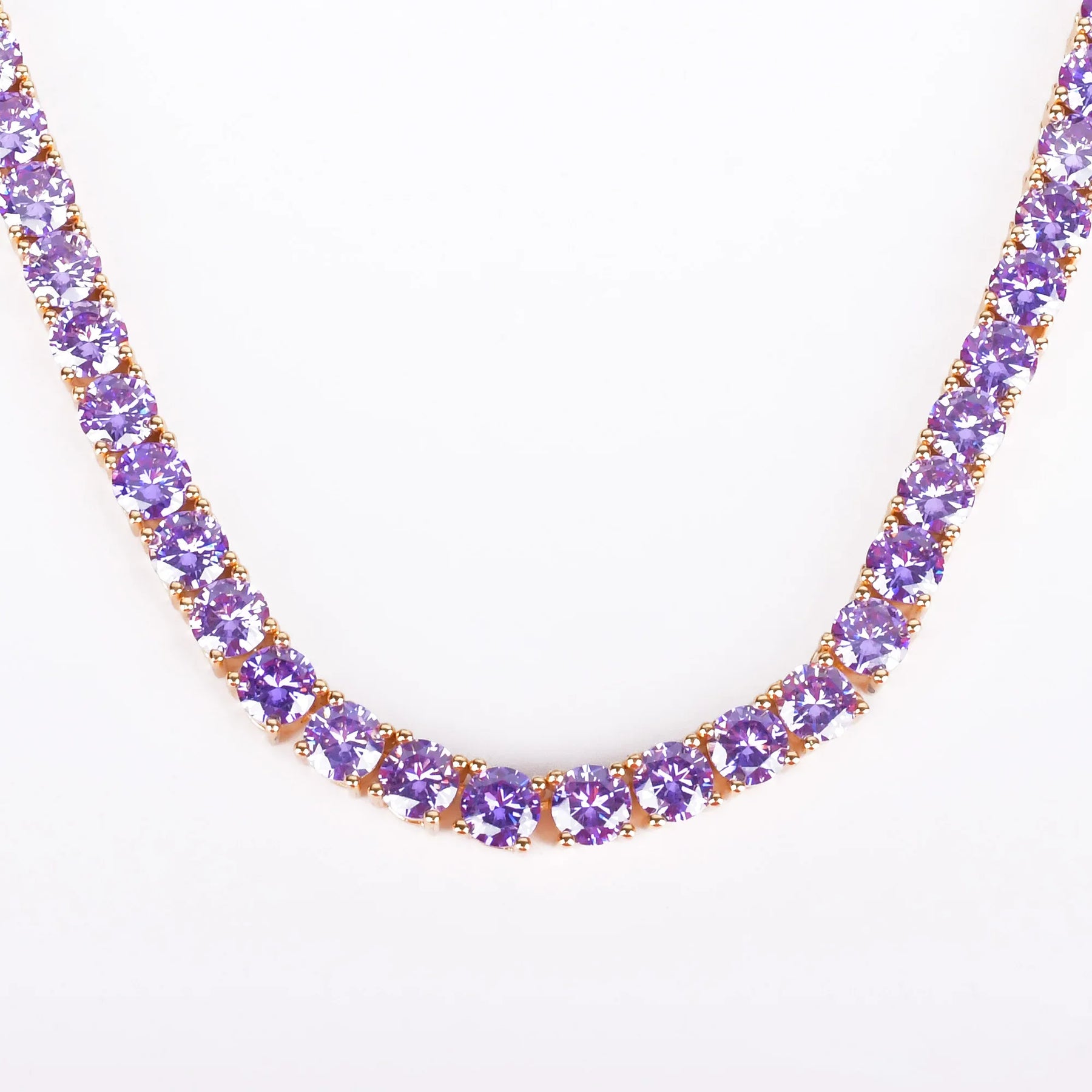 Colar Cravejado de Zircônia Banhado a Ouro 24K